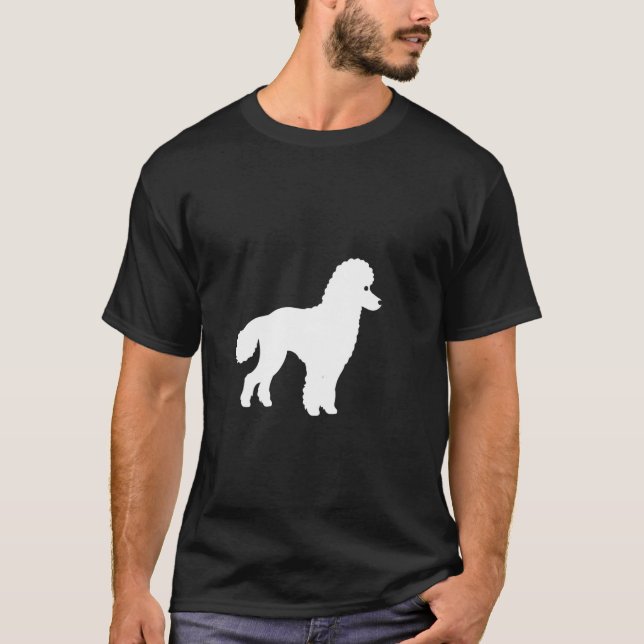 Camiseta Silhueta de Poodle (Frente)