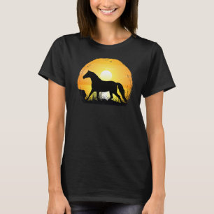 Camiseta Silhueta de Raça Sunset Westphalian