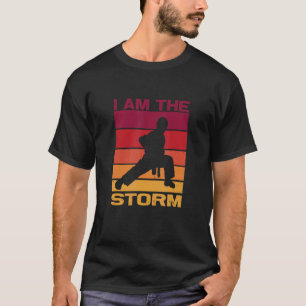 Camiseta Silhueta De Um Contato De Luta Contra O Carate