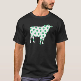 Camiseta Silhueta de Vaca Dia de São Patrício Fazendeiros H