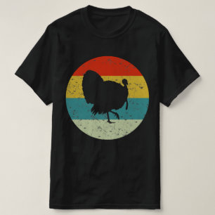 Camiseta silhueta de vinhaça retrô-peru 70 anos