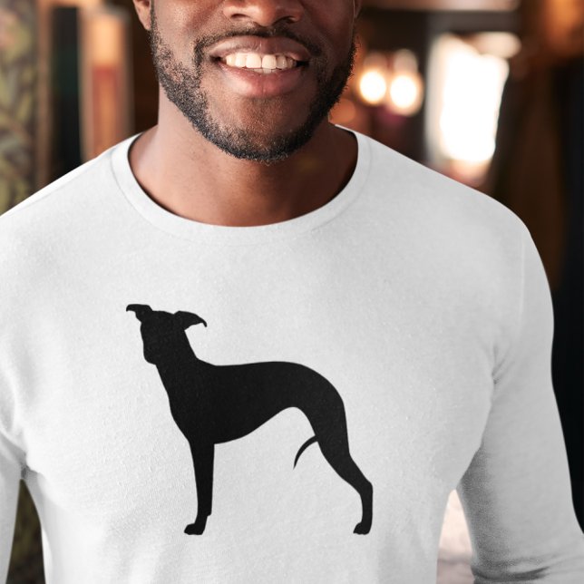 Camiseta Silhueta de Whippet (Criador carregado)