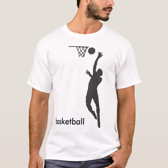 Camiseta Silhueta do basquetebol (Frente)