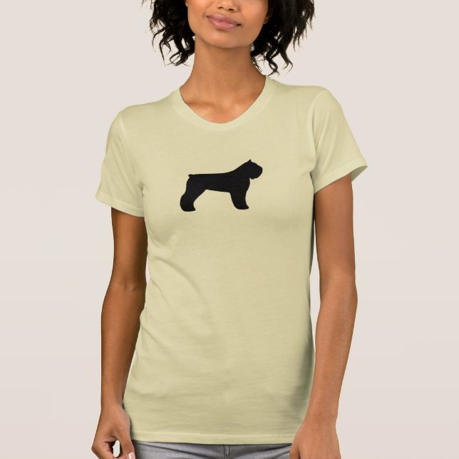 Camiseta Silhueta do Bouvier des Flandres (Frente)
