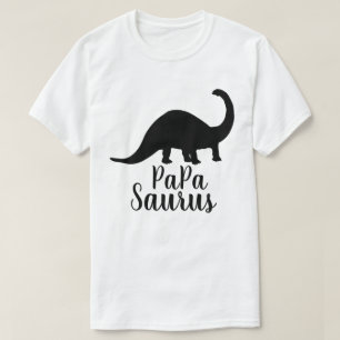 Camiseta Silhueta do Brontosaurus de Saurus da papá