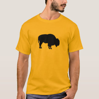 Camiseta Silhueta do búfalo