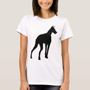 Camiseta Silhueta do Doberman