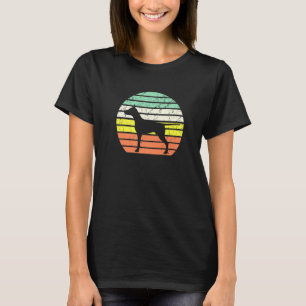 Camiseta Silhueta do Doberman Pinscher Cachorro Vintage Env