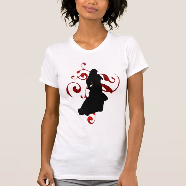 Camiseta Silhueta do Flamenco (Frente)