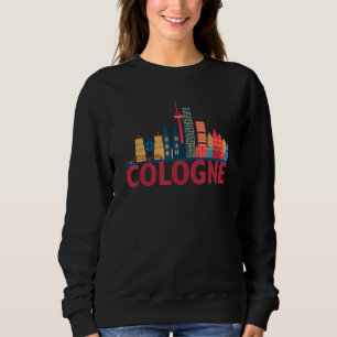 Camiseta Silhueta do horizonte da cidade de Colônia Alemanh