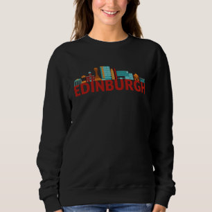 Camiseta Silhueta do horizonte de Edimburgo Escócia GB Rein