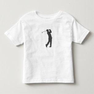 Camiseta Silhueta do jogador de golfe