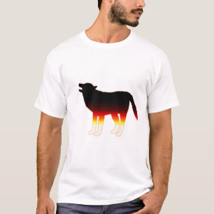Camiseta Silhueta do lobo