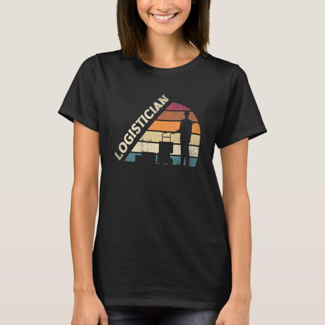 Camiseta Silhueta do Logístico de Logística (Frente)