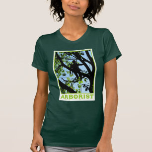 Camiseta Silhueta do montanhista da árvore: Arborist
