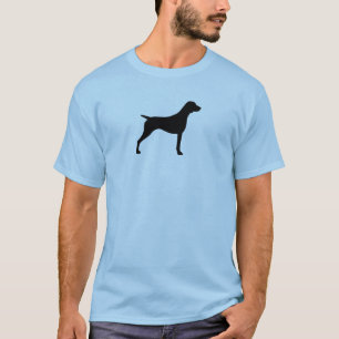 Camiseta Silhueta do Pointer de Cabelo Curto Alemão