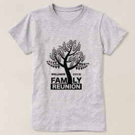 Camiseta Silhueta do preto da árvore do coração da reunião