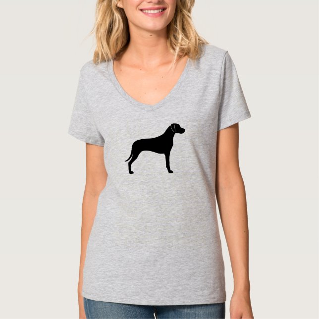 Camiseta Silhueta do Ridgeback da Rodésia (Frente)