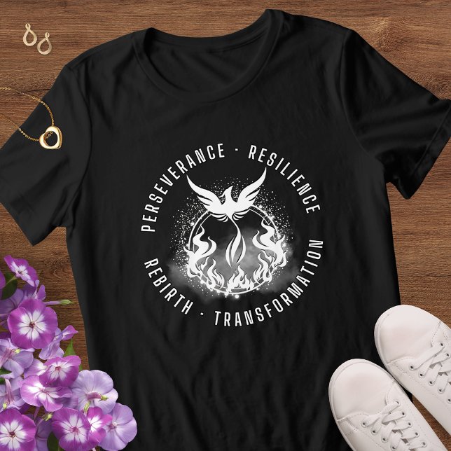 Camiseta Silhueta Fenix Ascendente (Criador carregado)