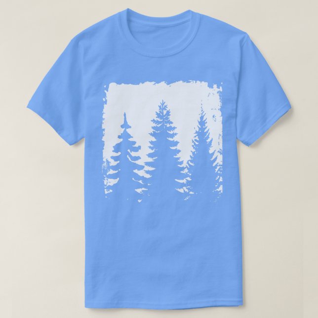 Camiseta Silhueta florestal 4 (Frente do Design)