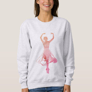 Camiseta Silhueta graciosa e poética de bailarina