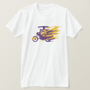 Camiseta Silhueta Gráfica do Triciclo Filipino Orgulho Pino