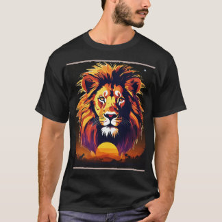 Camiseta Silhueta Majestosa: Leão"