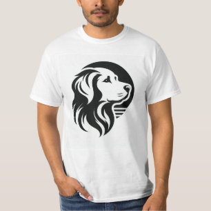 Camiseta Silhueta Mínima Cabeça de Cão - Pe Modern