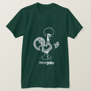 Camiseta Silhueta Moderna do Galo Português