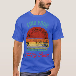 Camiseta Silhueta Musical de Notas Musicais Novamente