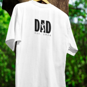 Camiseta Silhueta Personalizada do Pai e do Filho 