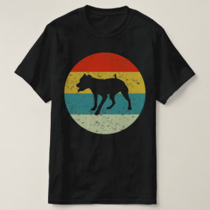 Camiseta silhueta pitbull retro vintage 70s