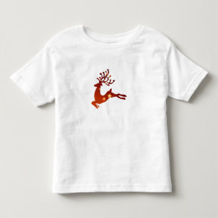Camiseta Silhueta Red Reindeer - Escolher cor de fundo