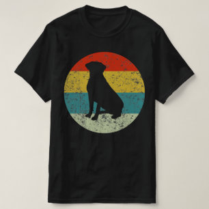 Camiseta silhueta rottweiler retro vintage 70s