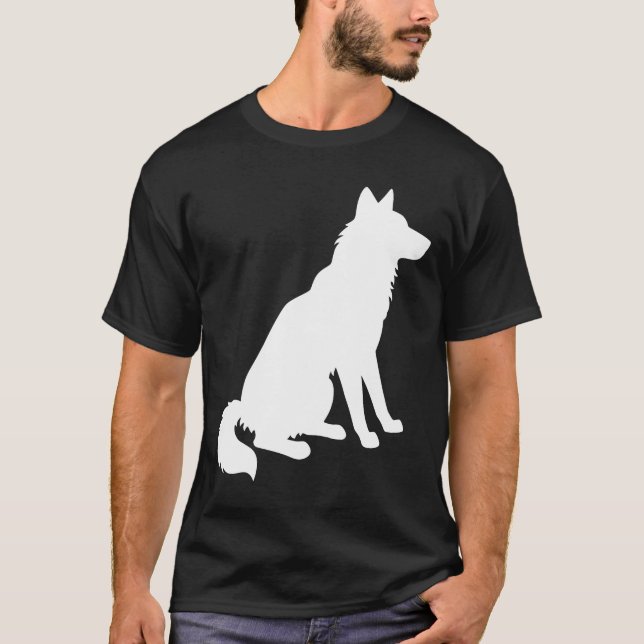 Camiseta Silhueta Rouco Preta E Branca (Frente)