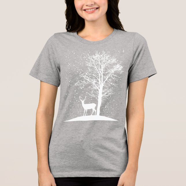 Camiseta Silhueta Serena de Inverno (Frente)