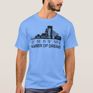 Camiseta Silhueta Skyline Hamburgo Coordenadas Gps Cidade f