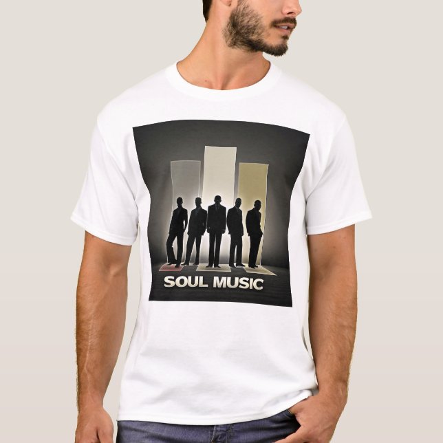 Camiseta silhueta Soul Music (Frente)