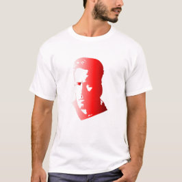 Camiseta Silhueta Vermelha Negra - Portrai Artístico Modern