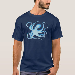 Camiseta Silhueta vetorial de polvo azul