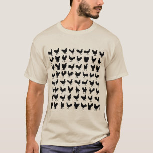 Camiseta Silhuetas da galinha