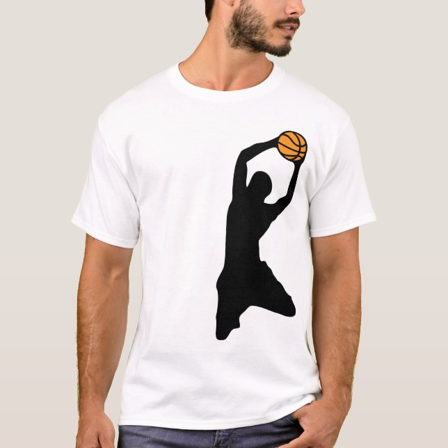 Camiseta silhuetas do basquetebol (Frente)