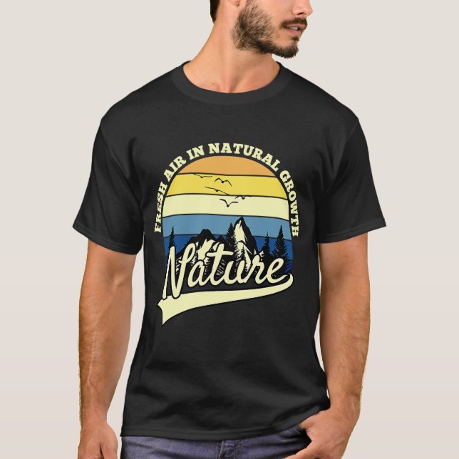 Camiseta Silhuette 4 das montanhas e florestas (Frente)