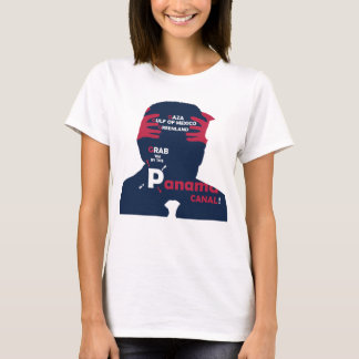 Camiseta Silhuette do Presidente Trump com política externa