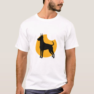 Camiseta Silhuette of a Dobermans