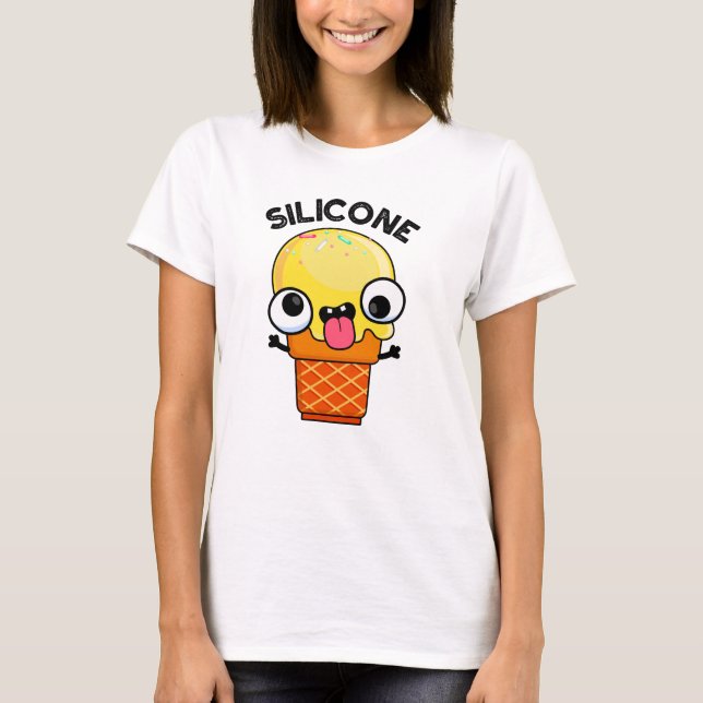 Camiseta Silicone Funny Sorvete Cone Pun (Frente)