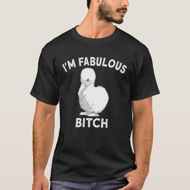 Camiseta Silkie Chicker Farmer Poulet Fazenda Chinês Seda (Frente)