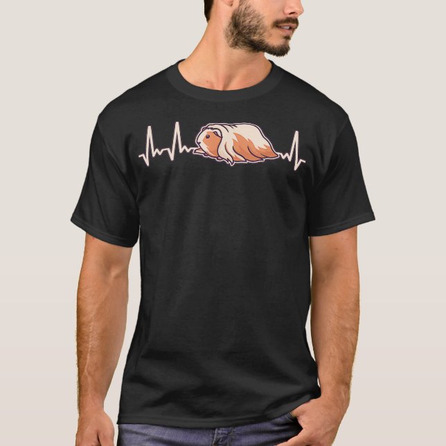 Camiseta Silkie Sheltie Heartbeat Guiné Pig (Frente)