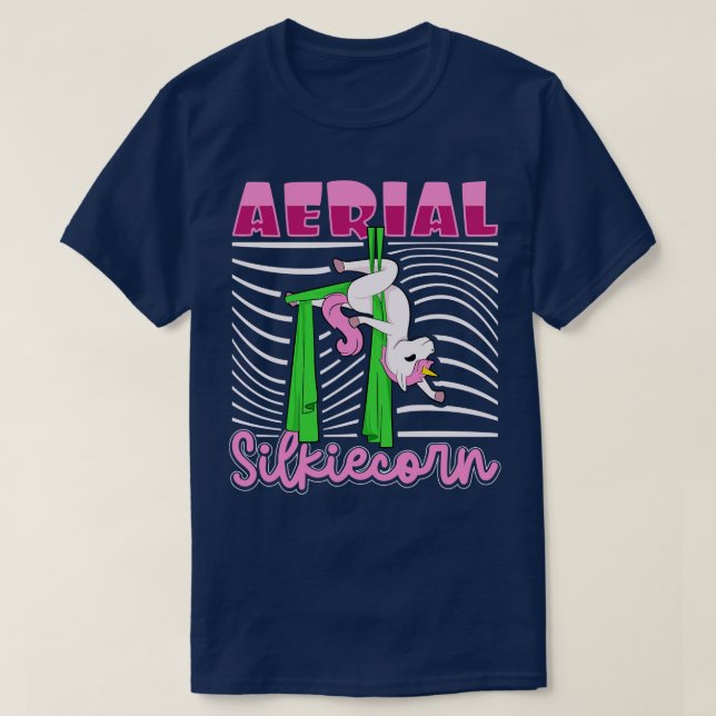 Camiseta Silkiecorn aérea de seda aérea (Frente do Design)