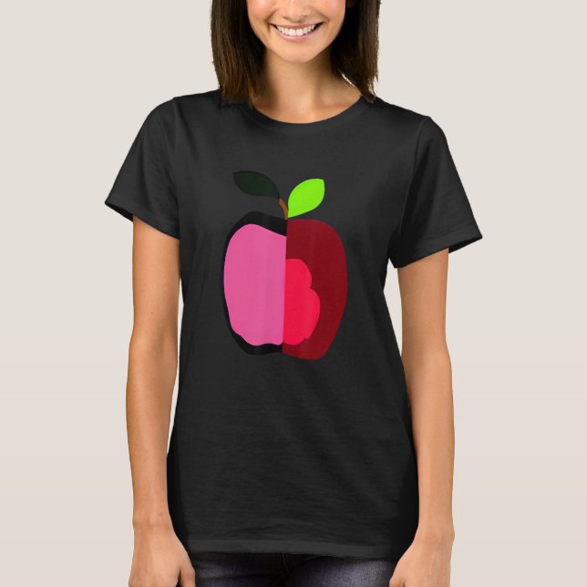 Camiseta silly Apple vegetarian (Frente)